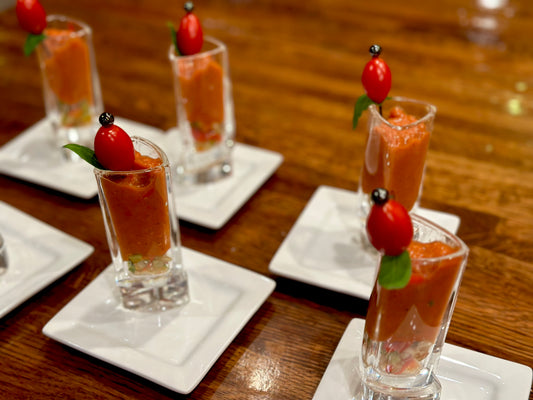 Jason Stoner's Deconstructed Gazpacho Shooters