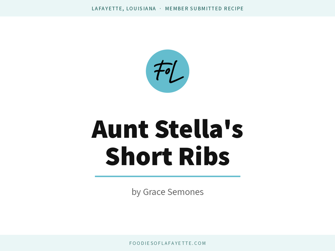Aunt Stella's Short Ribs