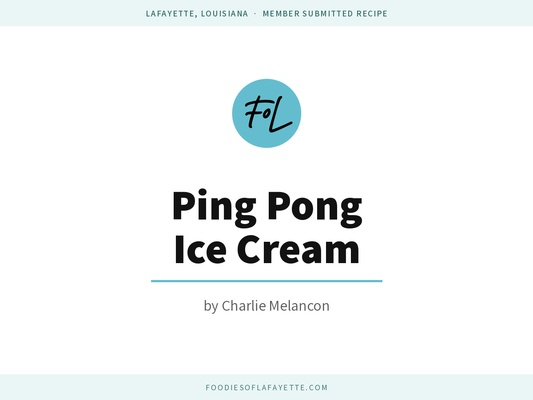 Charlie's Ping Pong Ice Cream