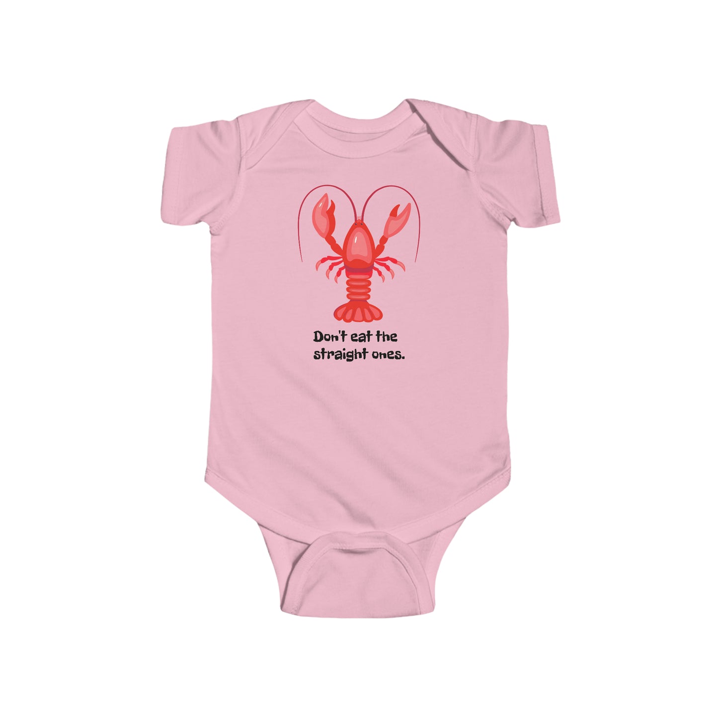 Infant Fine Jersey Bodysuit - Don't eat the straight ones