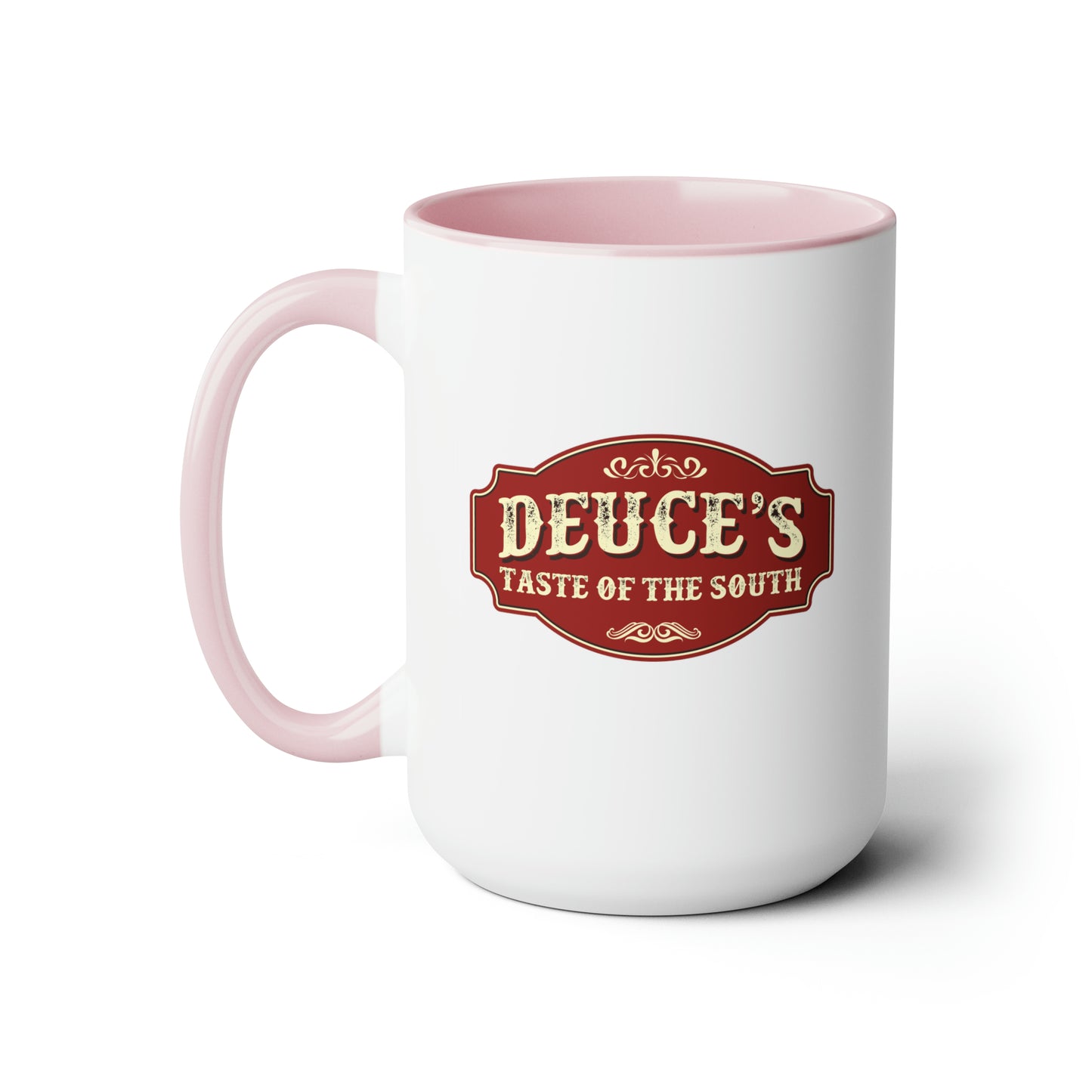 Deuce's Taste of the South Two-Tone Coffee Mugs, 15oz
