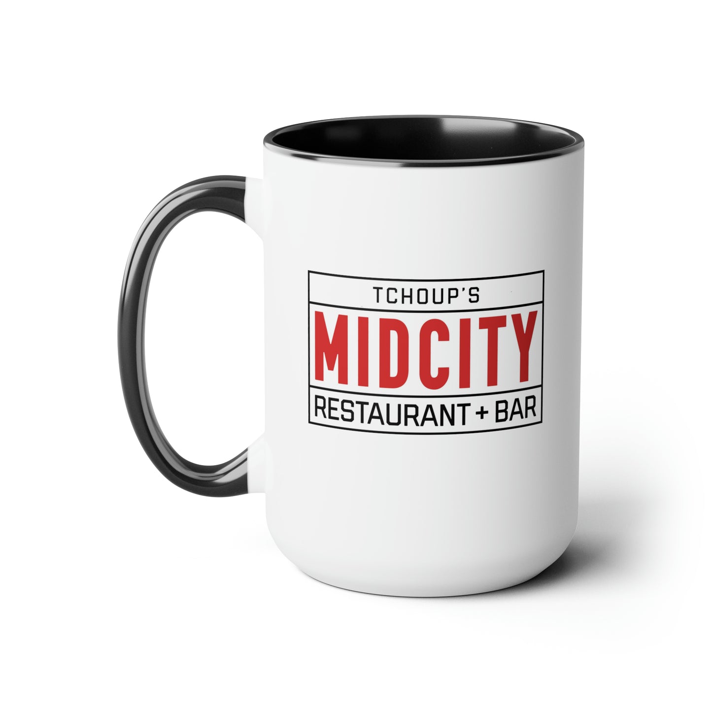 Tchoup’s Midcity Restaurant & Bar Two-Tone Coffee Mugs, 15oz